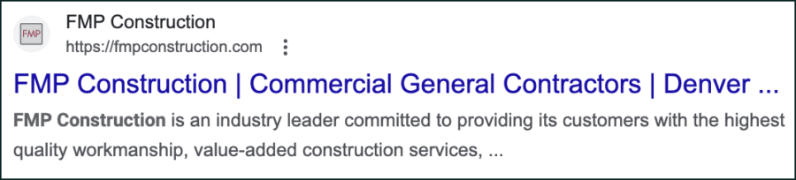 construction company meta title