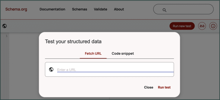 schema.org screenshot