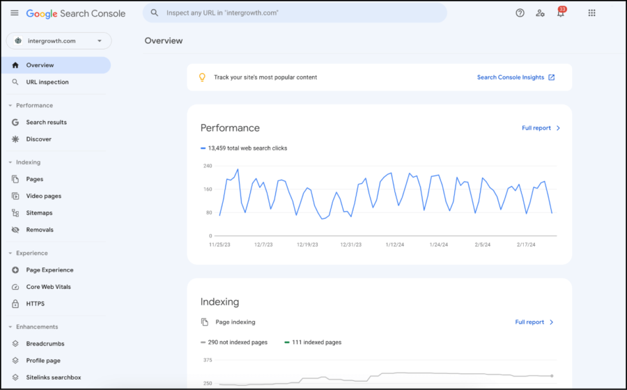 search console ecommerce seo tool